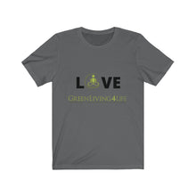 Load image into Gallery viewer, Black Love- GreenLiving4Life Unisex Jersey Short Sleeve Tee - GreenLiving4Life