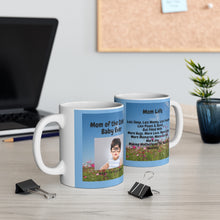 Load image into Gallery viewer, GreenLiving4Life Personalized Blue Mom Life Mug 11oz - GreenLiving4Life