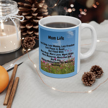 Load image into Gallery viewer, GreenLiving4Life Personalized Blue Mom Life Mug 11oz - GreenLiving4Life