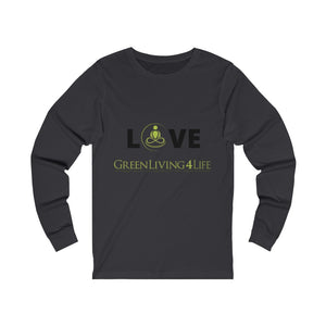 Black Love- GreenLiving4Life Unisex Jersey Long Sleeve Tee - GreenLiving4Life