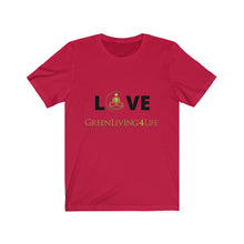 Load image into Gallery viewer, Black Love- GreenLiving4Life Unisex Jersey Short Sleeve Tee - GreenLiving4Life