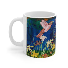 Load image into Gallery viewer, GreenLiving4Life Hummingbird Collection - &quot;Pink Hummingbird In Flight&quot; Mug 11oz - GreenLiving4Life