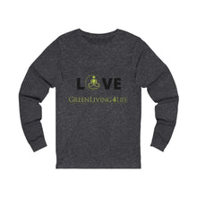 Load image into Gallery viewer, Black Love- GreenLiving4Life Unisex Jersey Long Sleeve Tee - GreenLiving4Life