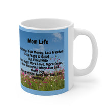 Load image into Gallery viewer, GreenLiving4Life Personalized Blue Mom Life Mug 11oz - GreenLiving4Life