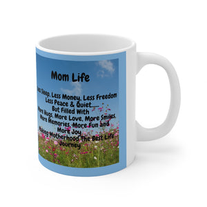 GreenLiving4Life Personalized Blue Mom Life Mug 11oz - GreenLiving4Life