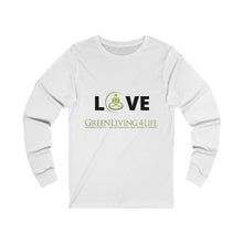 Load image into Gallery viewer, Black Love- GreenLiving4Life Unisex Jersey Long Sleeve Tee - GreenLiving4Life