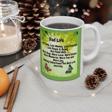 Load image into Gallery viewer, GreenLiving4Life Personalized Green Dad Life Mug 11oz - GreenLiving4Life