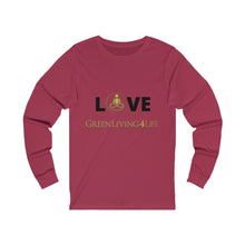 Load image into Gallery viewer, Black Love- GreenLiving4Life Unisex Jersey Long Sleeve Tee - GreenLiving4Life