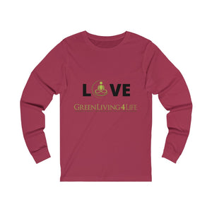 Black Love- GreenLiving4Life Unisex Jersey Long Sleeve Tee - GreenLiving4Life