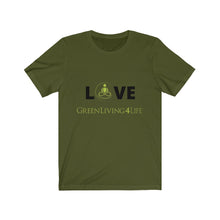 Load image into Gallery viewer, Black Love- GreenLiving4Life Unisex Jersey Short Sleeve Tee - GreenLiving4Life