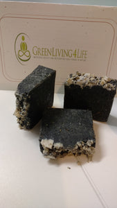 Black Beauty Soap-Unscented Hot Processed - GreenLiving4Life