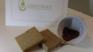 Face Everything Soap-Unscented-Faint Herbal Scented Cold Processed (Light Color) - GreenLiving4Life