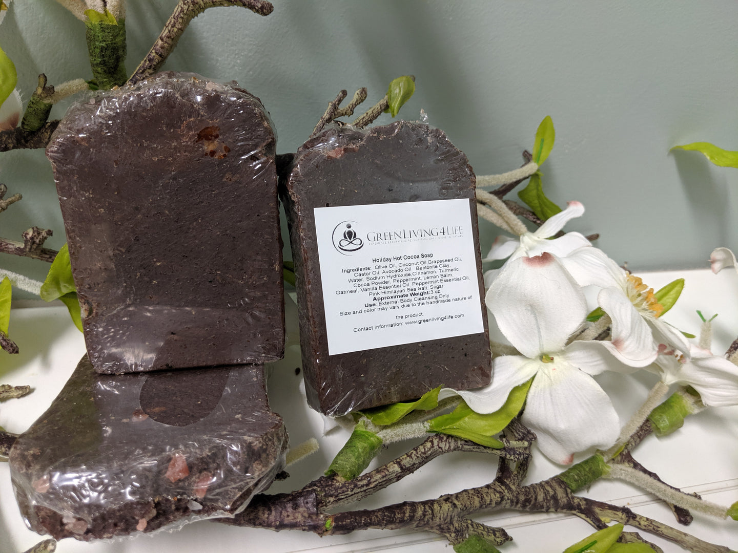 Holiday Hot Chocoalate Soap- Scented Hot Process - GreenLiving4Life