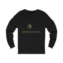 Load image into Gallery viewer, Black Love- GreenLiving4Life Unisex Jersey Long Sleeve Tee - GreenLiving4Life