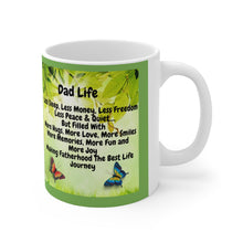 Load image into Gallery viewer, GreenLiving4Life Personalized Green Dad Life Mug 11oz - GreenLiving4Life