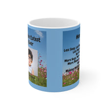 Load image into Gallery viewer, GreenLiving4Life Personalized Blue Mom Life Mug 11oz - GreenLiving4Life