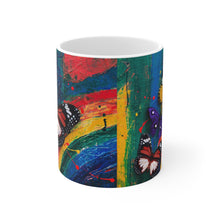 Load image into Gallery viewer, GreenLiving4Life Butterfly Collection - &quot;Red Butterfly Abstract&quot; Mug 11oz - GreenLiving4Life