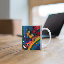 Load image into Gallery viewer, GreenLiving4Life Butterfly Collection - &quot;Red Butterfly Abstract&quot; Mug 11oz - GreenLiving4Life